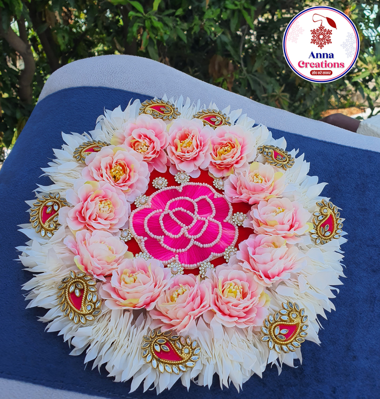 Flower Rangoli With Tealights.... Diwali Decoration